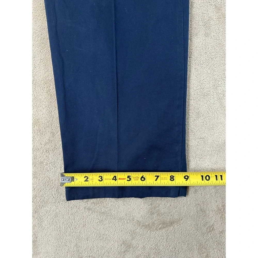 Vintage‎ Polo Ralph Lauren Pleated Chino Pants Men 38x30 Blue Preppy Old Money